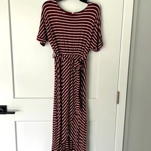 Pink blush midi dress